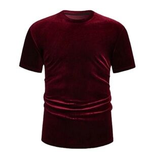 Men's Velvet Burgundy T-Shirt